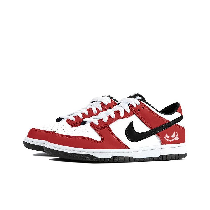 [Custom Only HE]  Dunk Skateboarding Shoes Women's Low-top White