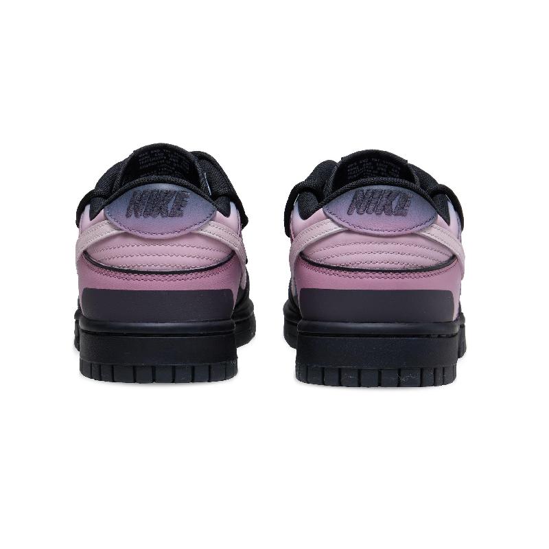 [Custom Female black and pink fantasy realm]  Dunk Skateboarding Shoes Women's Low-top Pink