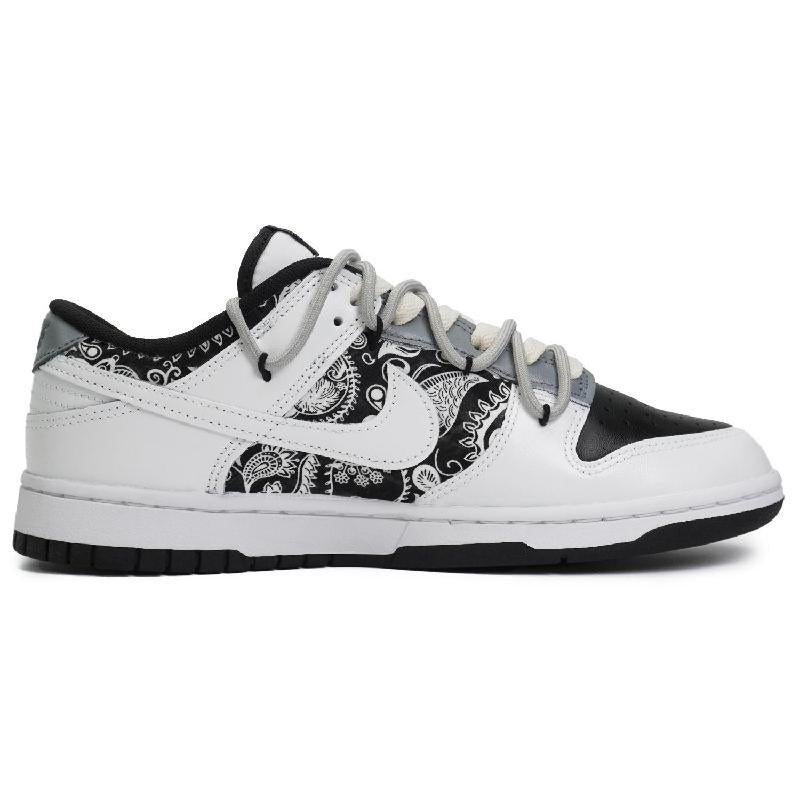 [Custom Female style East Coast]  Dunk Skateboarding Shoes Women's Low-top Black/white