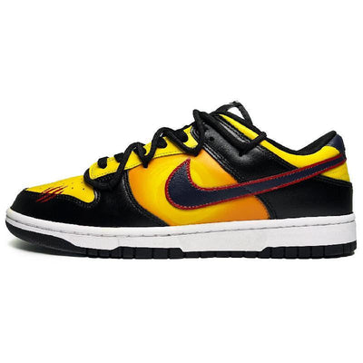 [Custom Female Bruce Lee]  Dunk Skateboarding Shoes Women's Low-top Yellow/black