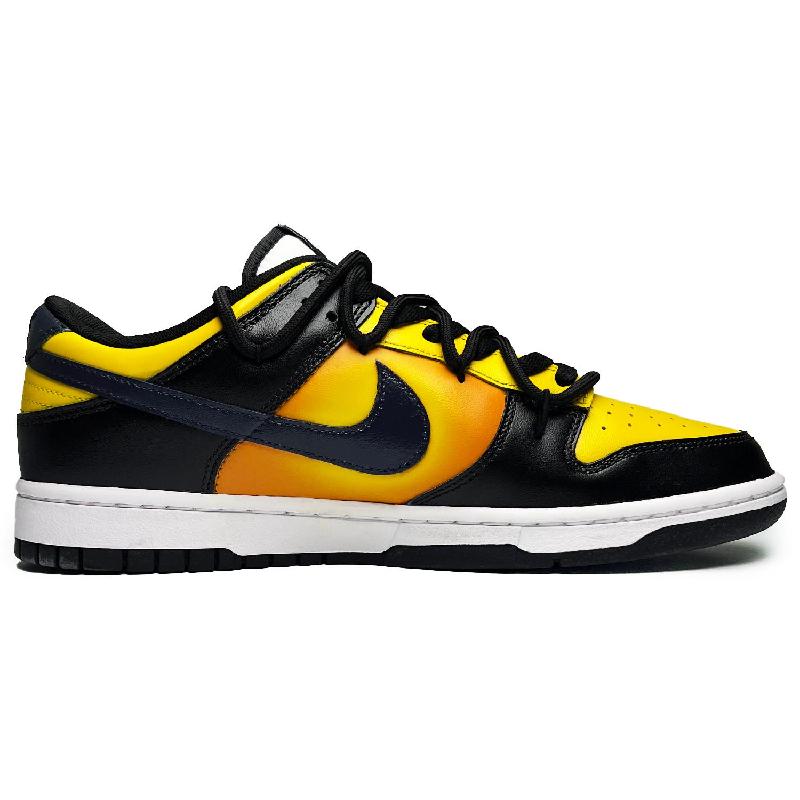 [Custom Female Bruce Lee]  Dunk Skateboarding Shoes Women's Low-top Yellow/black