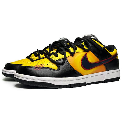 [Custom Female Bruce Lee]  Dunk Skateboarding Shoes Women's Low-top Yellow/black