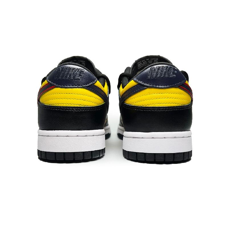 [Custom Female Bruce Lee]  Dunk Skateboarding Shoes Women's Low-top Yellow/black