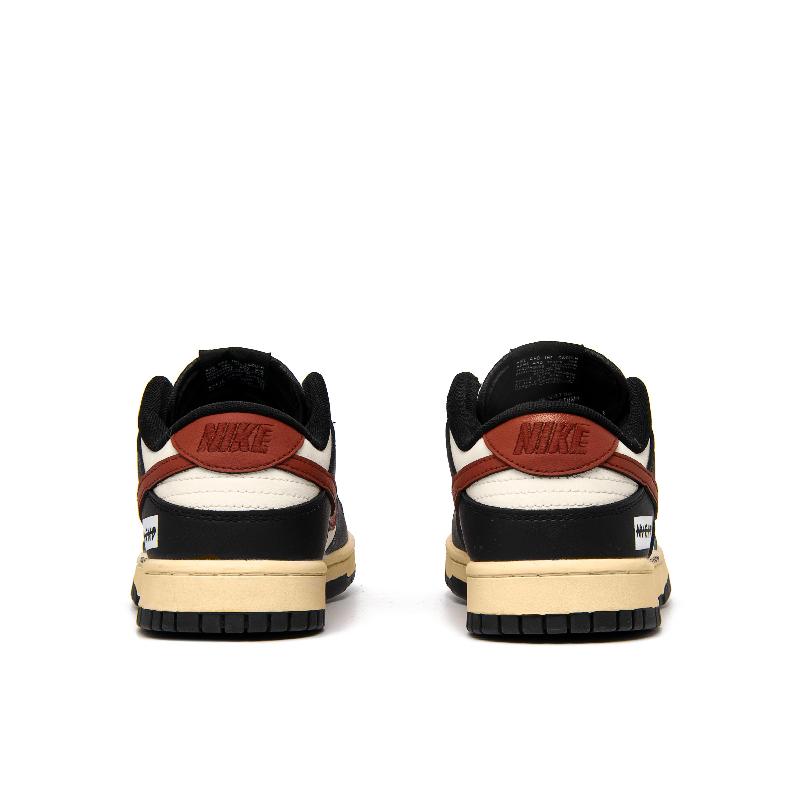 [Custom Women's tropical amber]  Dunk Skateboarding Shoes Women's Low-top Black/White/Red