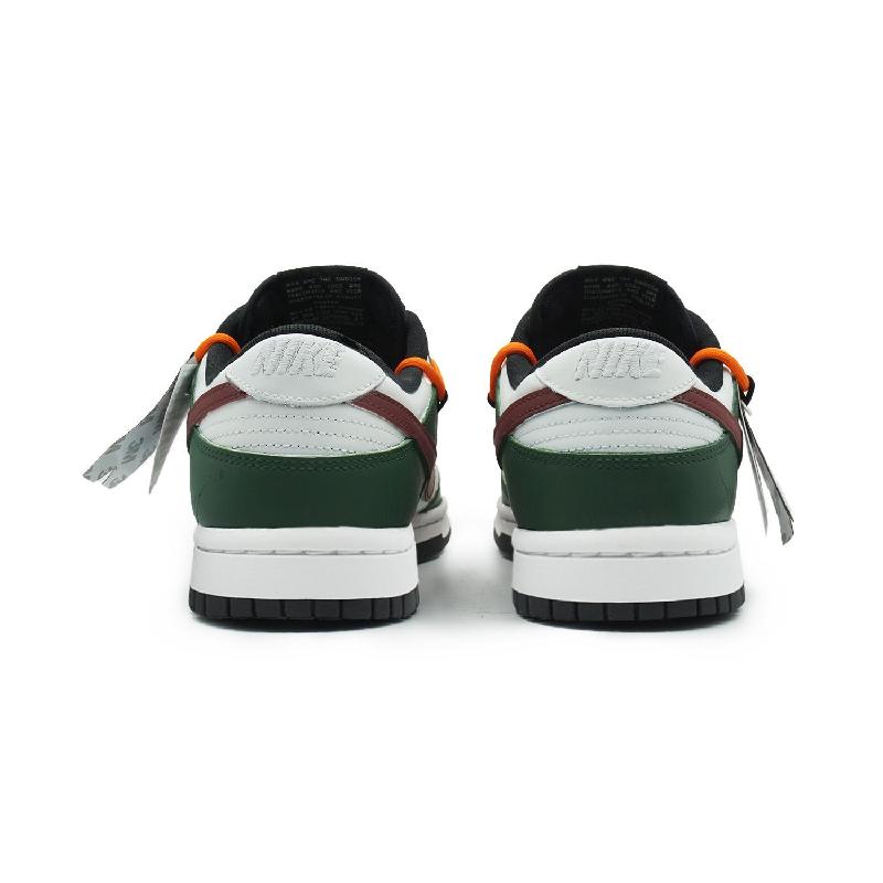 [Custom Retro American style for women]  Dunk Skateboarding Shoes Women's Low-top Green/white/red