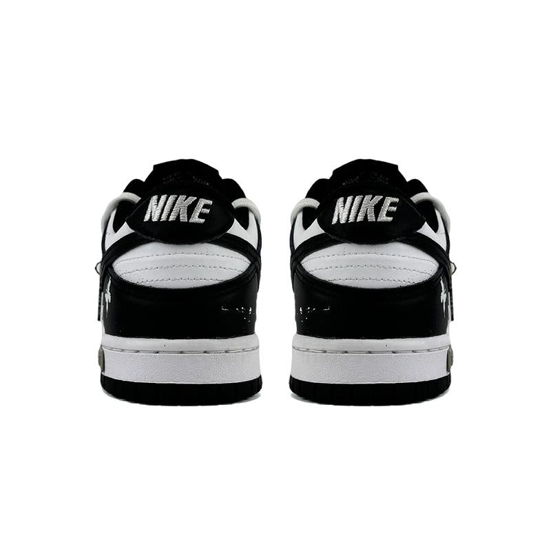 [Custom The butterflies' affection and the orioles' love]  Dunk Skateboarding Shoes Women's Low-top White