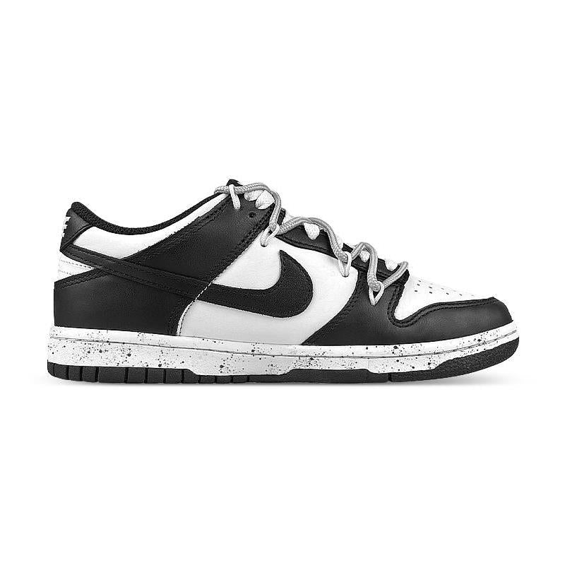 [Custom Women's style folded in half with a black smiling face]  Dunk Skateboarding Shoes Women's