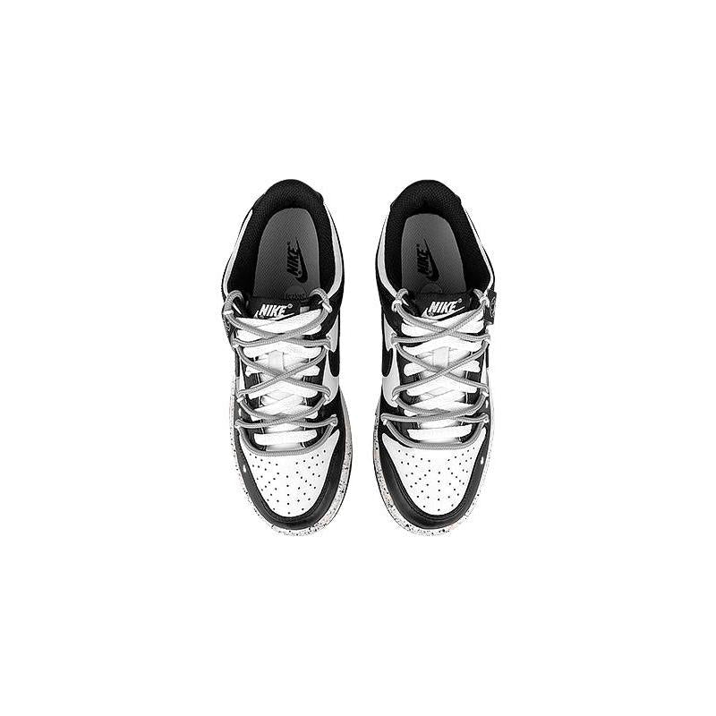 [Custom Women's style folded in half with a black smiling face]  Dunk Skateboarding Shoes Women's
