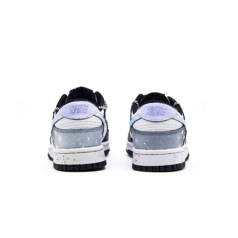 [Custom The female style dreams back to the future]  Dunk Skateboarding Shoes Women's Low-top Red/purple