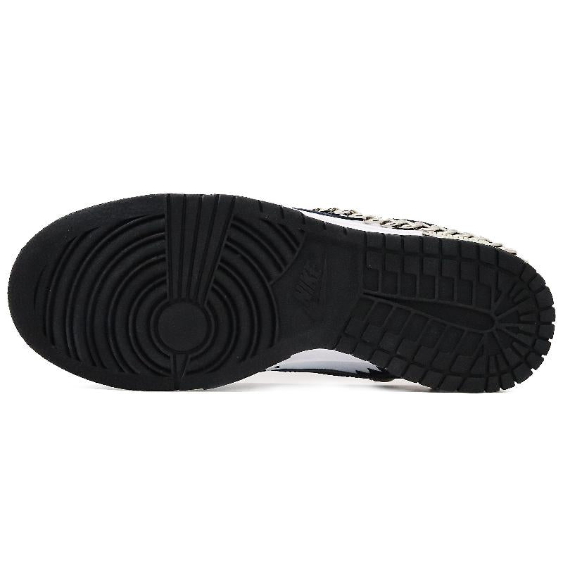 [Custom Women's S-BOX with shackles]  Dunk Skateboarding Shoes Women's Low-top Black/white