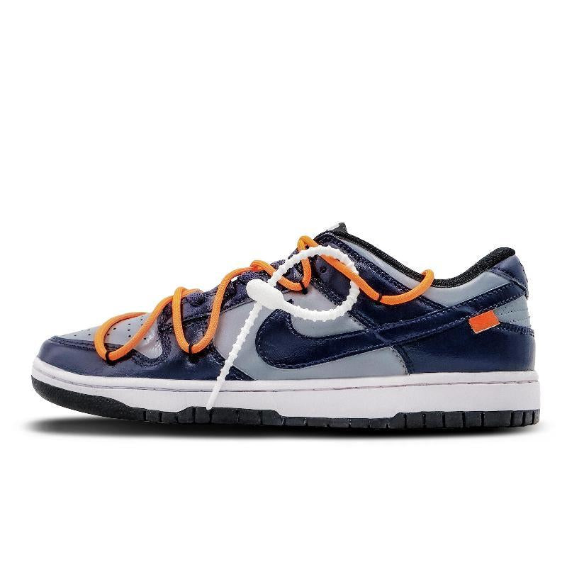 [Custom Headed North All The Way]  Dunk Skateboarding Shoes Unisex Low-top Blue