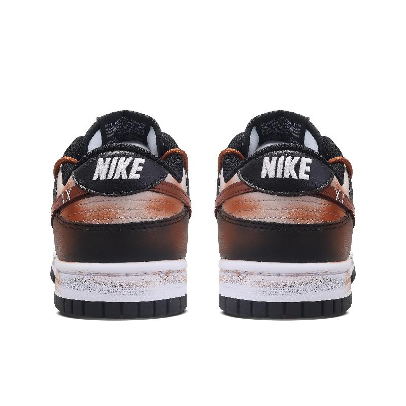 [Custom Female midnight bat]  Dunk Skateboarding Shoes Women's Low-top Brown