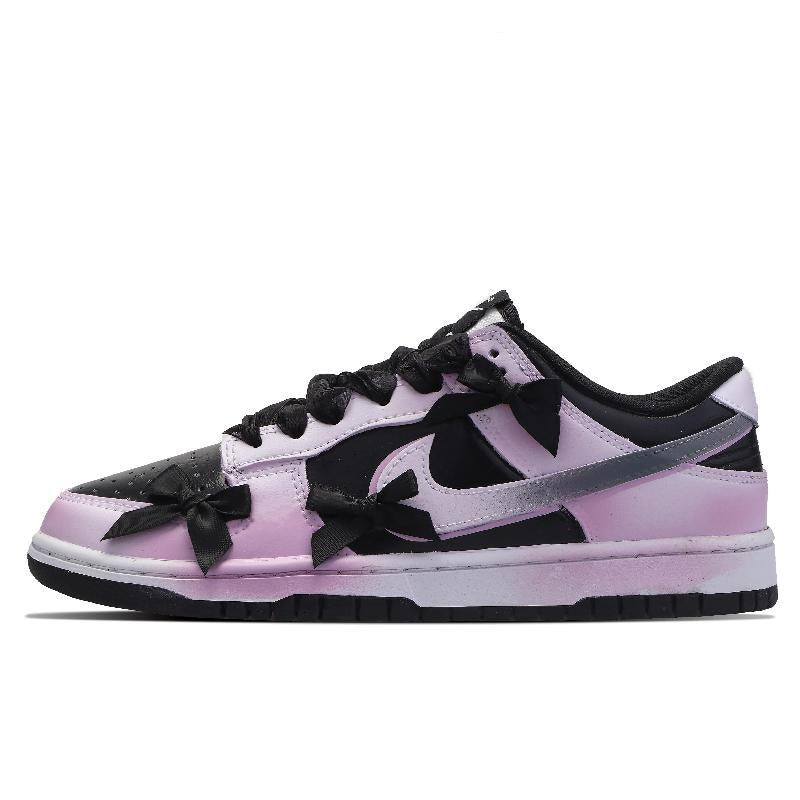 [Custom Women's sleeve style]  Dunk Skateboarding Shoes Women's Low-top Pink