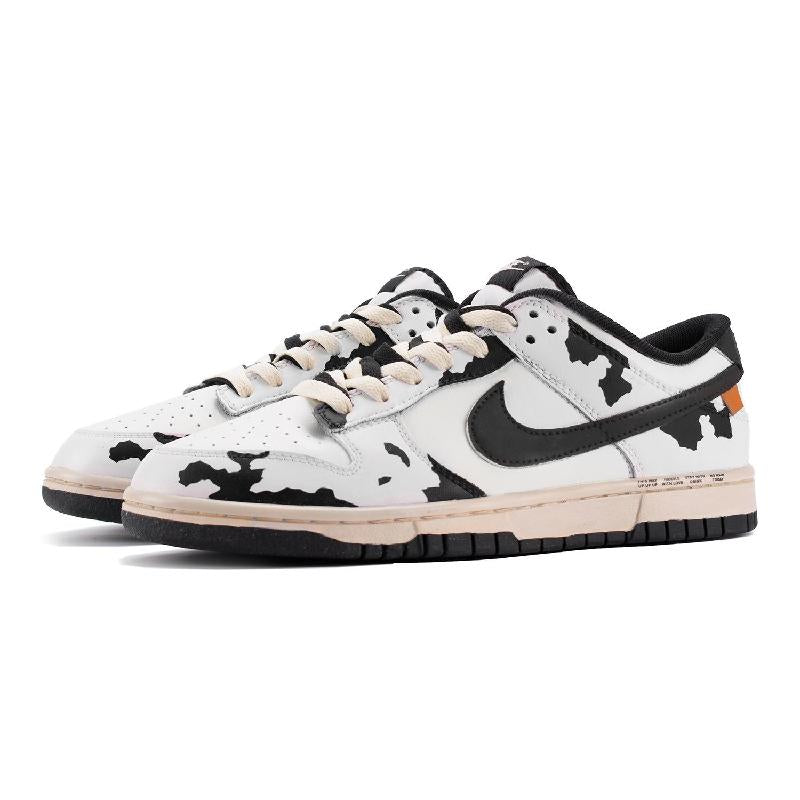 [Custom Female oolong]  Dunk Skateboarding Shoes Women's Low-top Black/white