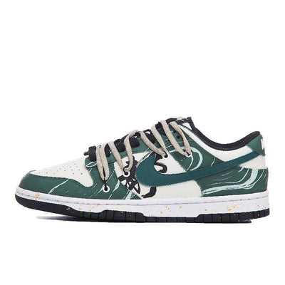 [Custom Feminine and quiet]  Dunk Skateboarding Shoes Women's Low-top Green