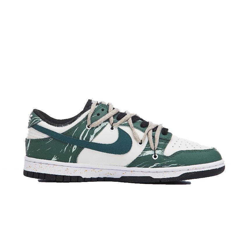 [Custom Feminine and quiet]  Dunk Skateboarding Shoes Women's Low-top Green