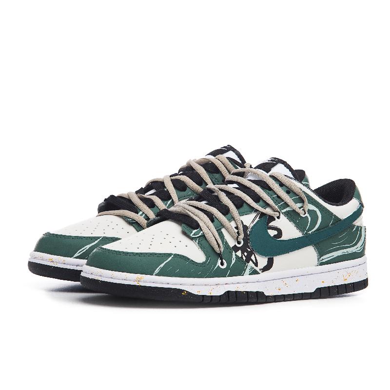 [Custom Feminine and quiet]  Dunk Skateboarding Shoes Women's Low-top Green