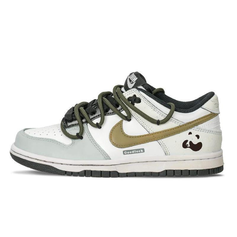 [Custom Coconut milk Latte, Red Panda for women]  Dunk Skateboarding Shoes Women's