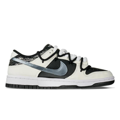 [Custom Black and silver panda for women]  Dunk Skateboarding Shoes Women's