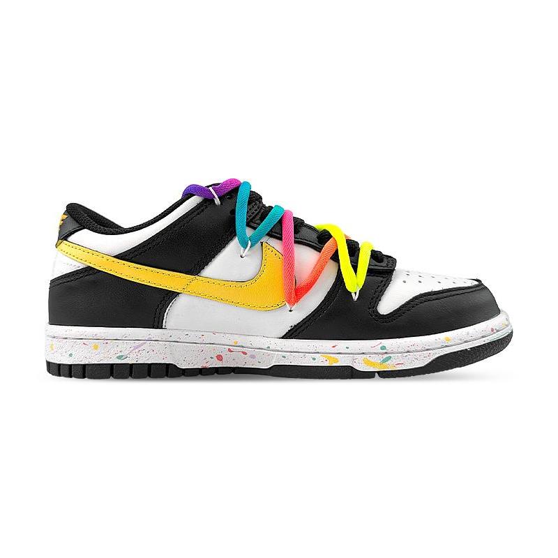 [Custom Rainbow Pac]  Dunk Skateboarding Shoes Women's