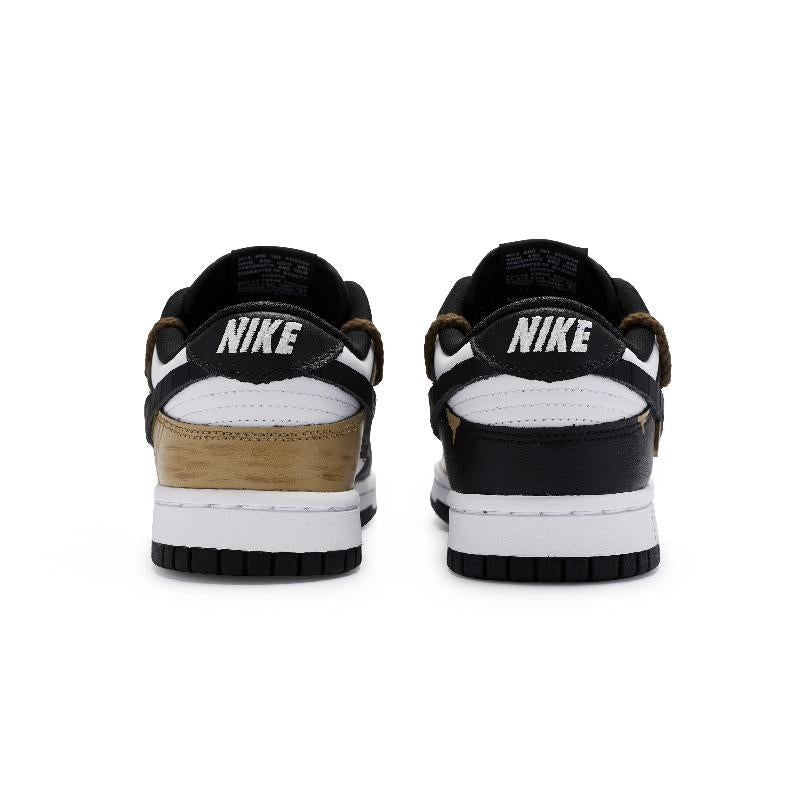 [Custom Wolfe Smile Warrior]  Dunk Skateboarding Shoes Unisex Low-top Brown