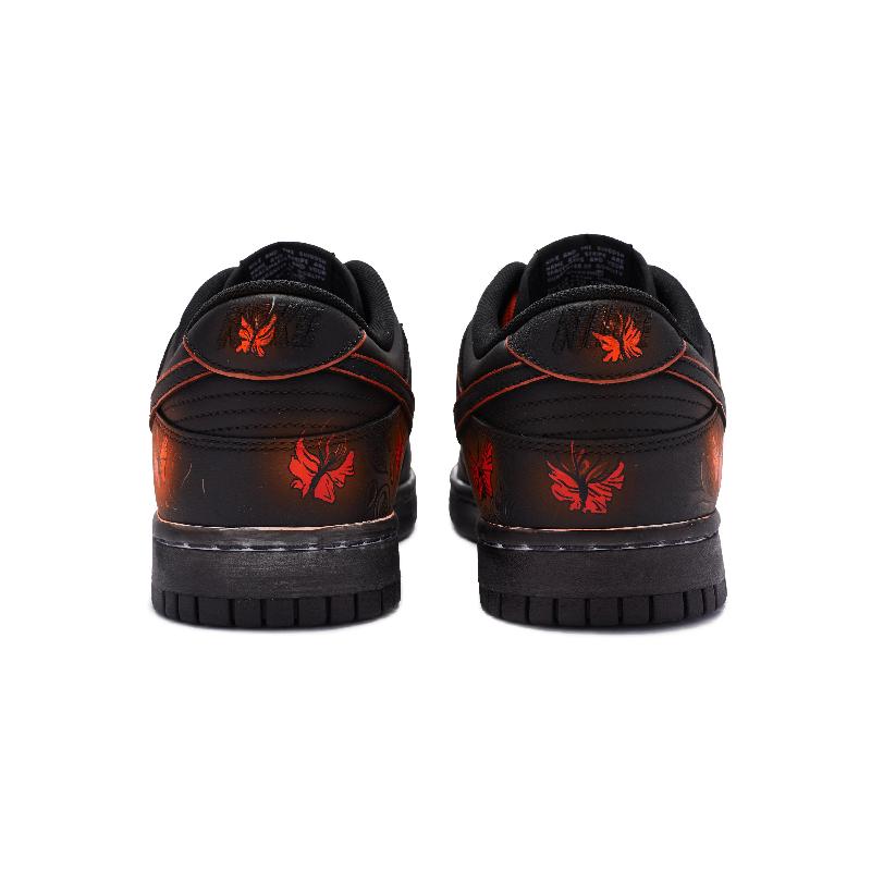 [Custom golden spotted butterfly]  Dunk Skateboarding Shoes Unisex