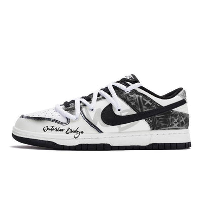 [Custom Waterloo Bridge]  Dunk Skateboarding Shoes Unisex