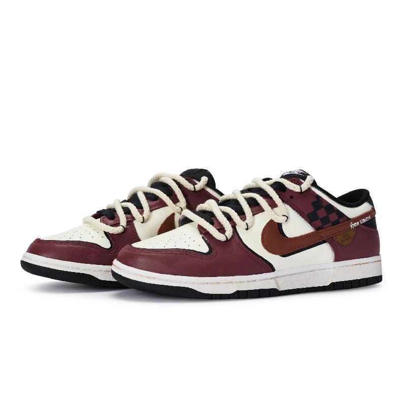 [Custom Magic Academy]  Dunk Skateboarding Shoes Unisex Low-top White