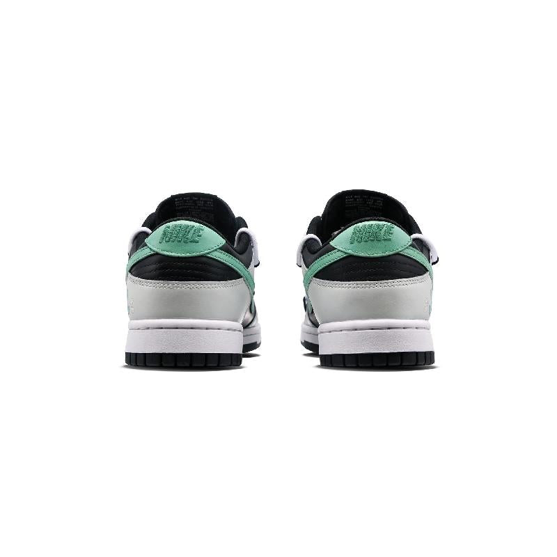 [Custom Female little dolphin]  Dunk Skateboarding Shoes Women's Low-top Black/Gray/Green