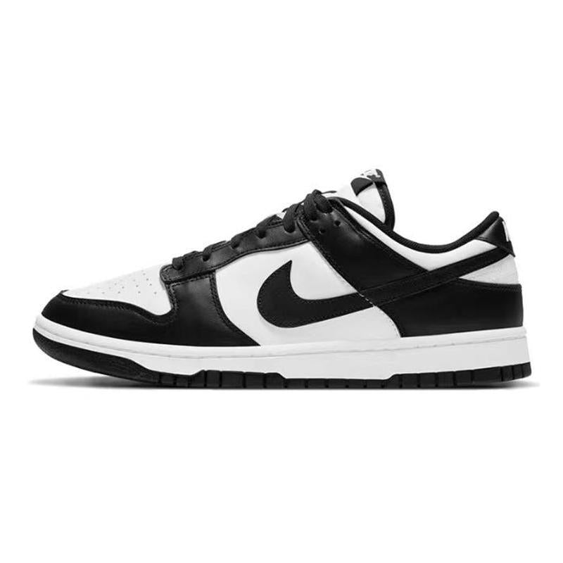 [Custom Dazzling grey and black]  Dunk Skateboarding Shoes Unisex Low-top Gray/Black