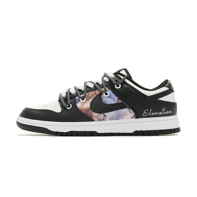 [Custom Deconstruction of black and white in a female panda oil painting]  Dunk Skateboarding Shoes Women's