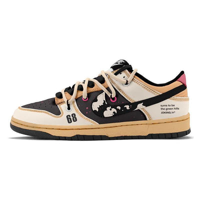 [Custom Female Pluto]  Dunk Skateboarding Shoes Women's Low-top Brown/Black