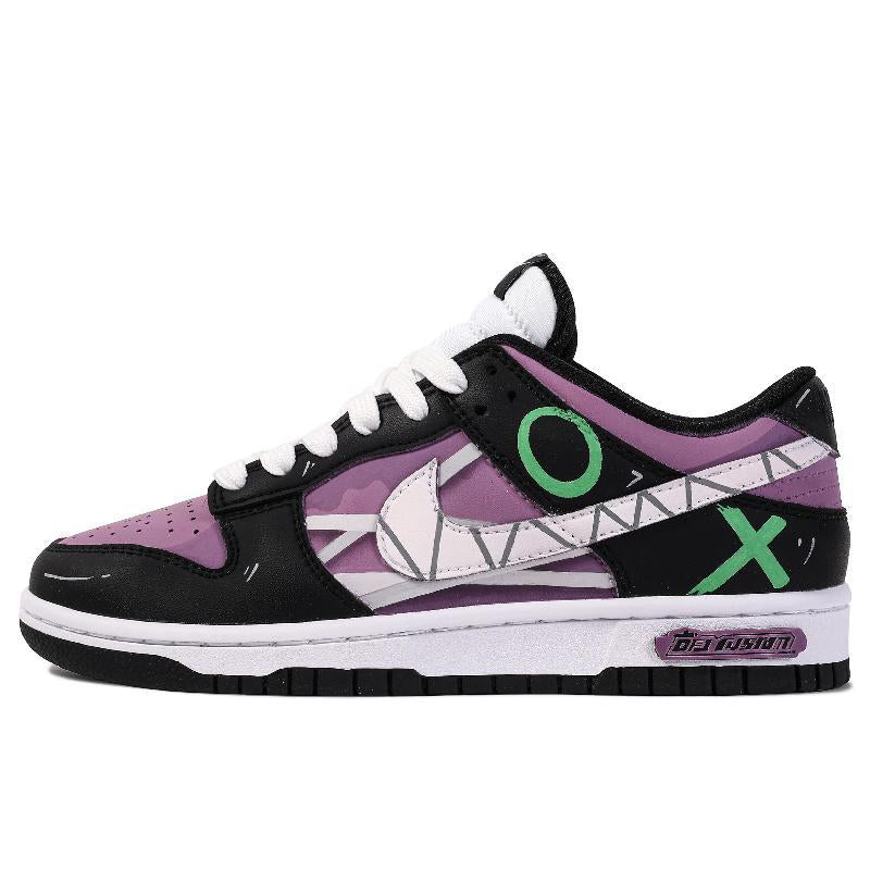 [Custom Geometric Straight Line]  Dunk Skateboarding Shoes Unisex