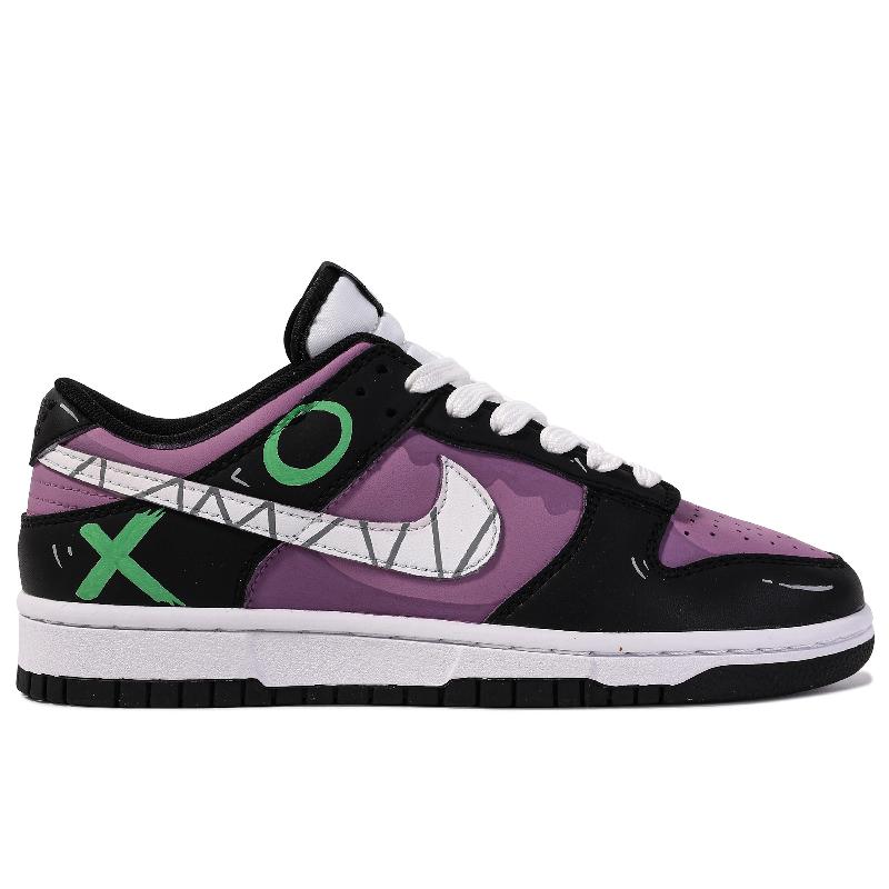 [Custom Geometric Straight Line]  Dunk Skateboarding Shoes Unisex