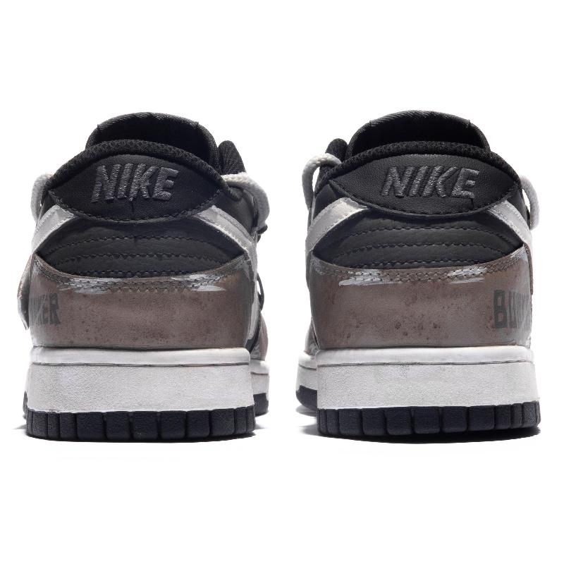 [Custom Cover]  Dunk Skateboarding Shoes Low-top Beige/black/brown