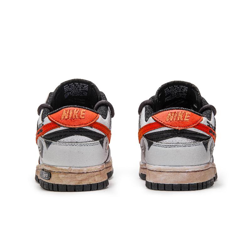 [Custom Sunrise]  Dunk Skateboarding Shoes Unisex Low-top Gray