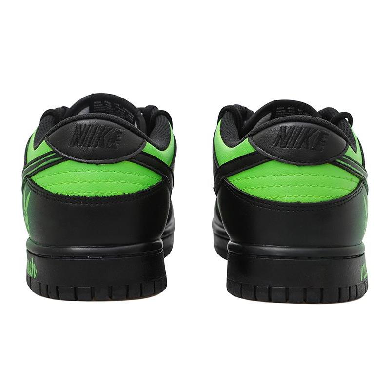 [Custom Functional Rabbit Girl S-BOX]  Dunk Skateboarding Shoes Women's Low-top Black/Green