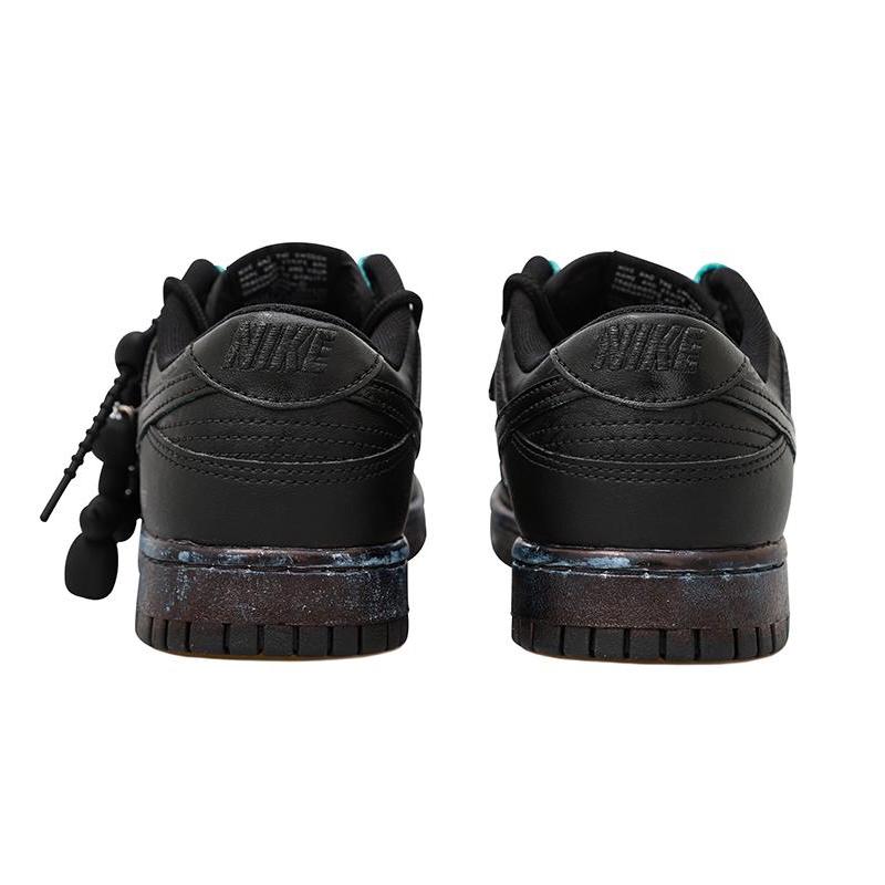 [Custom Balloon Doggy S-BOX]  Dunk Skateboarding Shoes Women's Low-top Black