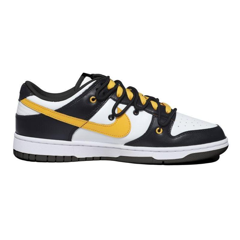[Custom Yellow Lightning Girl]  Dunk Skateboarding Shoes Women's Low-top Black/White/Yellow