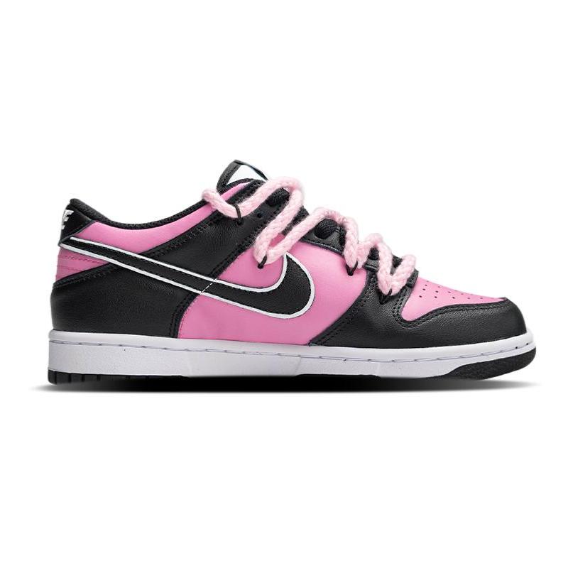 [Custom A big boy in cherry red, black and pink]  Dunk Skateboarding Shoes Women's