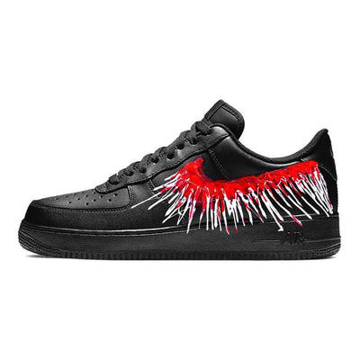 [Custom Men's bloody teeth]  Air Force 1 Skateboarding Shoes Men