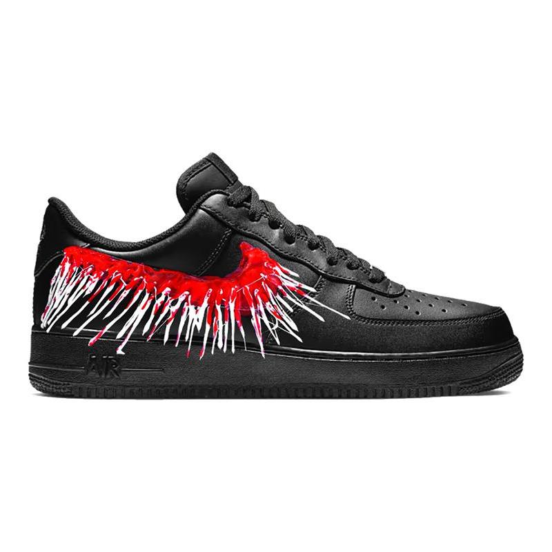 [Custom Men's bloody teeth]  Air Force 1 Skateboarding Shoes Men