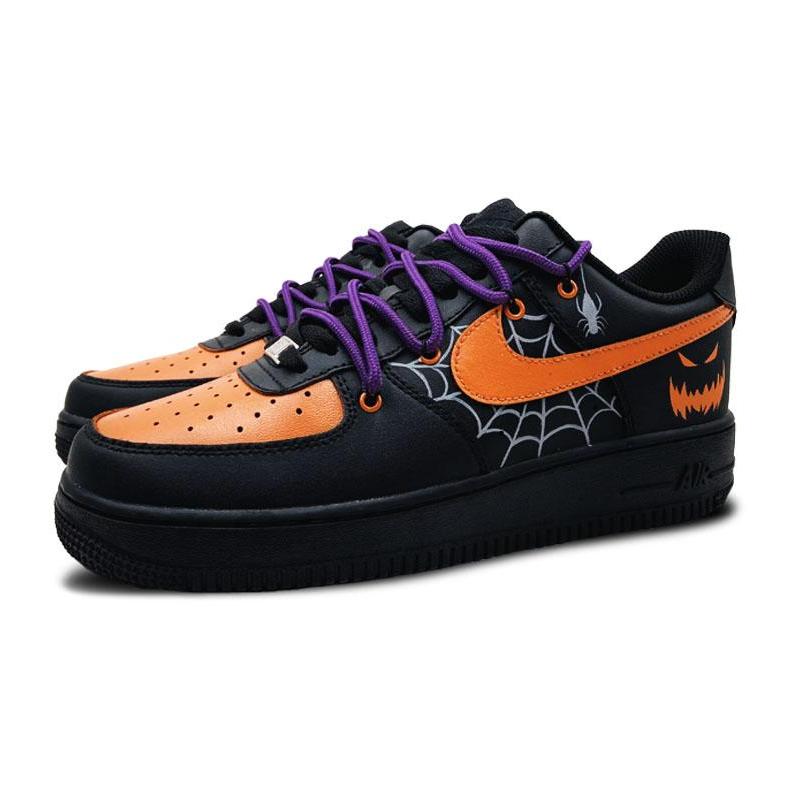 [Custom Ghost Face Pumpkin]  Air Force 1 Low Skateboarding Shoes Men