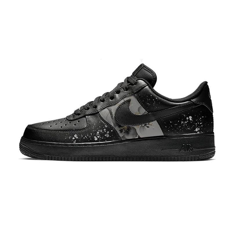 [Custom Ink plum blossoms and wax snow]  Air Force 1 Skateboarding Shoes Men