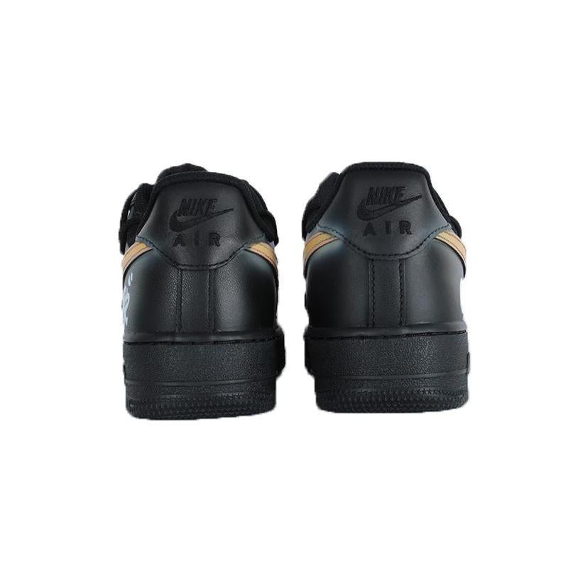 [Custom Cool graffiti]  Air Force 1 Skateboarding Shoes Men Low-top Black/pink