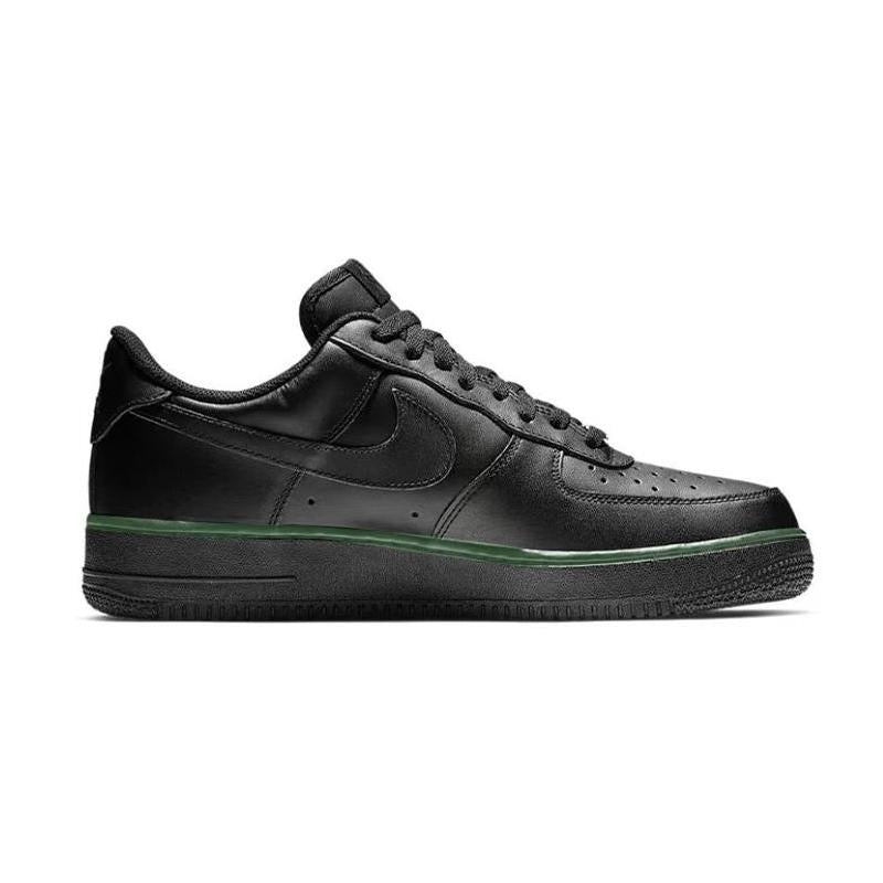 [Custom Green racing car]  Air Force 1 Skateboarding Shoes Men Low-top Black/green