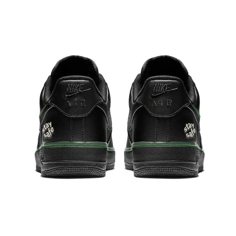 [Custom Green racing car]  Air Force 1 Skateboarding Shoes Men Low-top Black/green