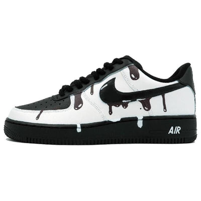 [Custom Dissolved ink]  Air Force 1 Skateboarding Shoes Unisex