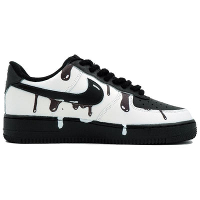 [Custom Dissolved ink]  Air Force 1 Skateboarding Shoes Unisex