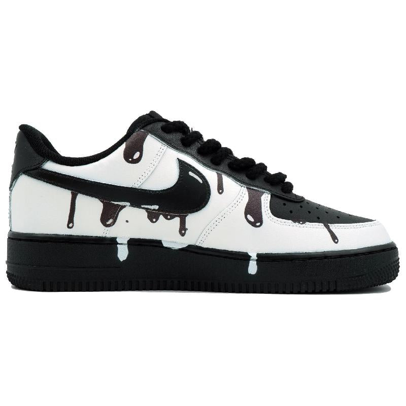 [Custom Dissolved ink]  Air Force 1 Skateboarding Shoes Unisex